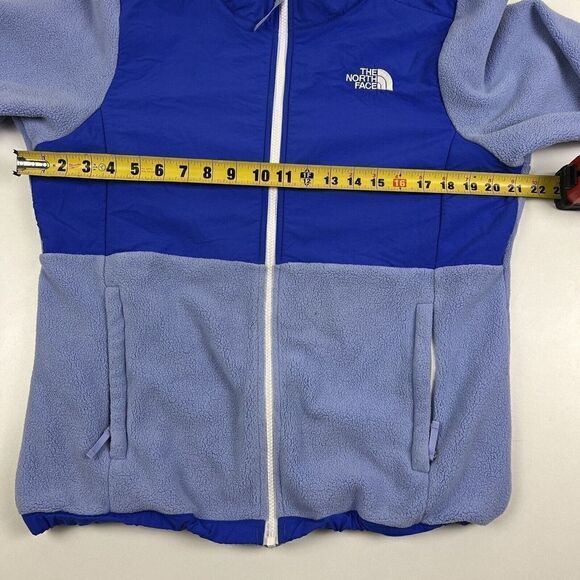 The North Face Girl's Fleece Jacket Size X-Large 18 Purple Polartec Full Zip Top - Picture 4 of 10